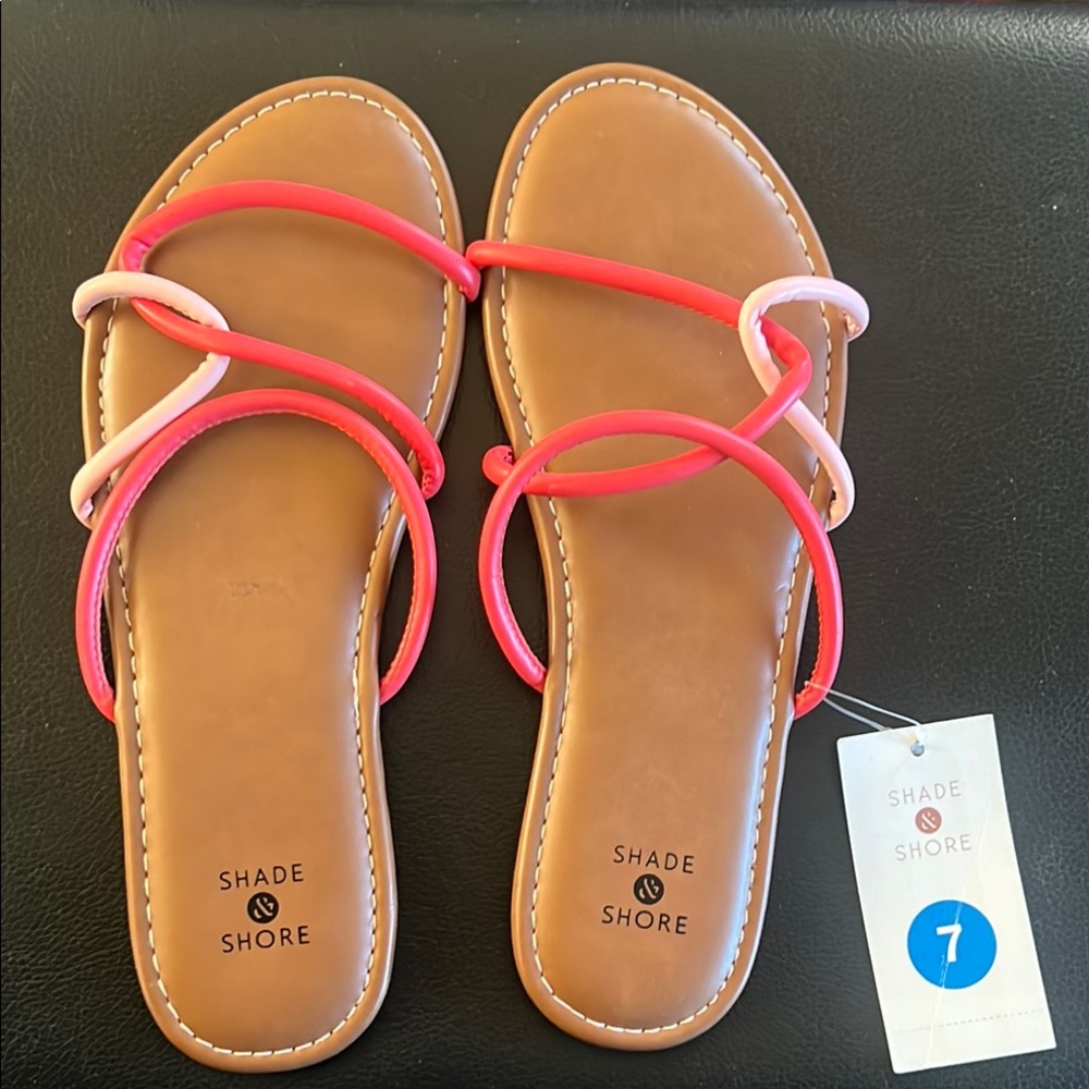 Shade & Shore Pink Sandals